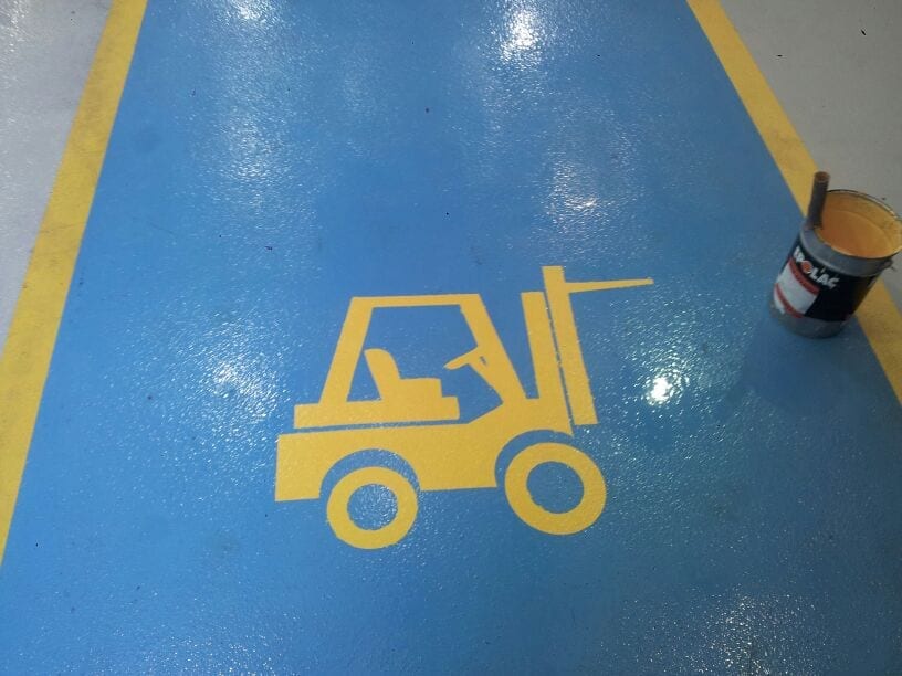 Epoxy coating for parking lots